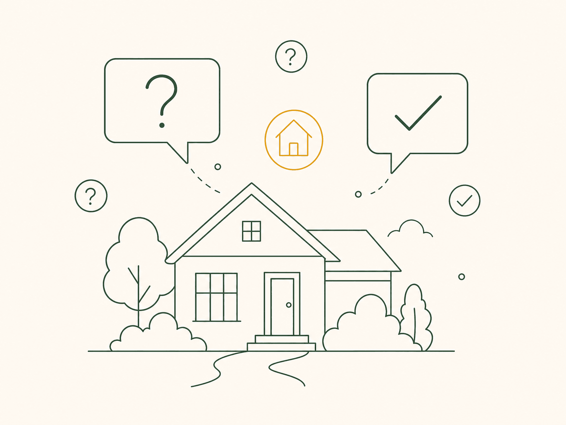 Illustration of common home-buying questions