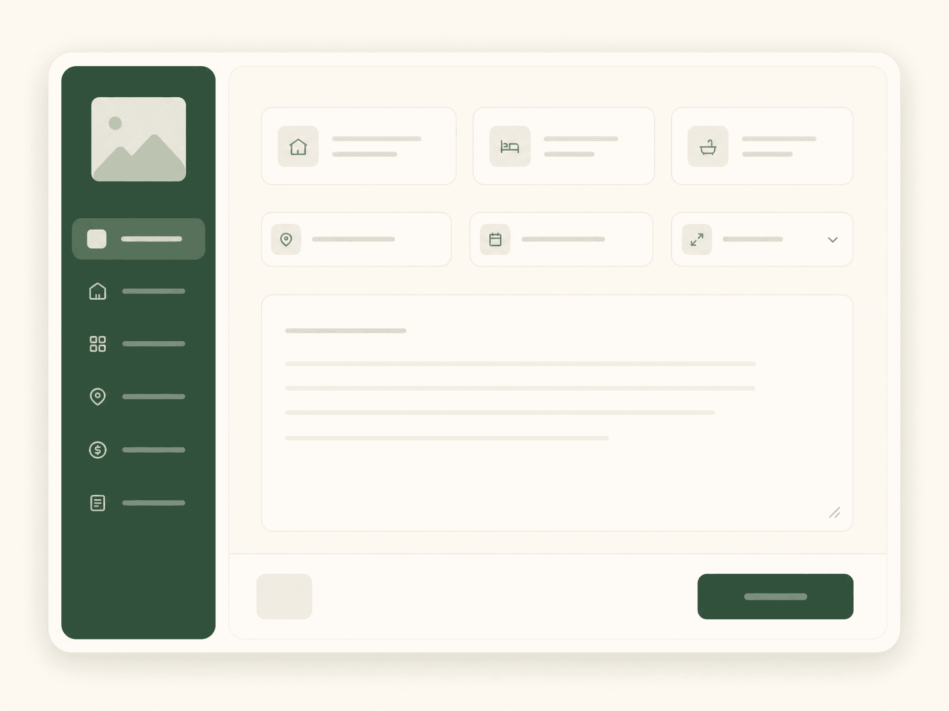 Describe-your-property input panel